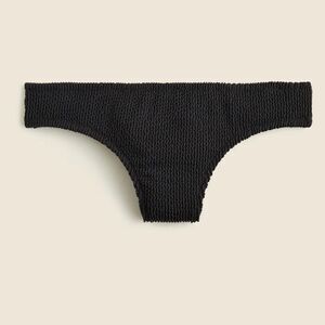 J.Crew Women's 2XL Black Textured Hipster Full-Coverage Bikini Bottom NWT